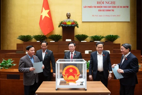 Đảng đoàn Quốc hội lấy phiếu tín nhiệm đối với 61 nhân sự lãnh đạo