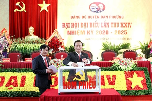 Ông Trần Đức Hải được bầu làm Bí thư Huyện ủy Đan Phượng