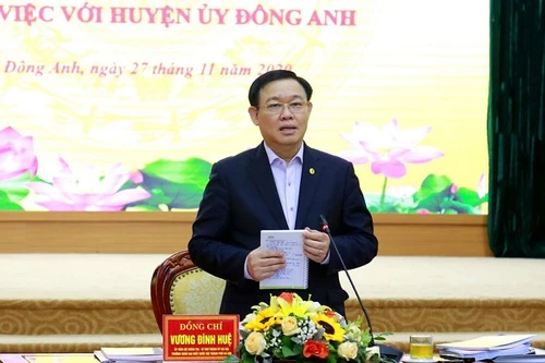 Bí thư Thành ủy Hà Nội: Với hơn 80 dự án đang triển khai, Đông Anh hoàn toàn có thể “cất cánh”