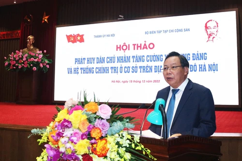 Phó Bí thư Thành ủy Hà Nội: Thực hiện quy chế dân chủ ở cơ sở sẽ tạo ra nguồn lực để phát triển