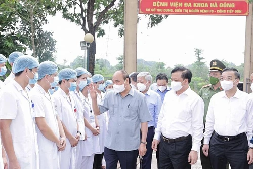 Chủ tịch nước Nguyễn Xuân Phúc: "Không được để Thủ đô- trái tim của cả nước bị dịch bệnh đe dọa"