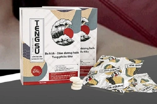 Cảnh báo sản phẩm Viên ngậm Tengsu quảng cáo tăng sinh lý trái thuần phong mỹ tục