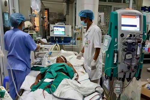 Một người bán lòng lợn tiết canh ở Hà Đông nhiễm liên cầu khuẩn lợn