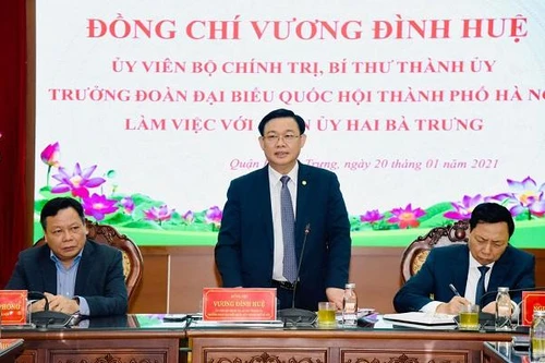 Bí thư Thành ủy Hà Nội đề nghị tổ chức tuyến phố đi bộ khu vực hồ Thiền Quang