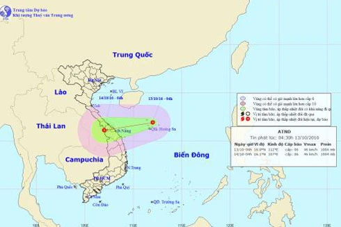 Lại xuất hiện áp thấp nhiệt đới trên Biển Đông