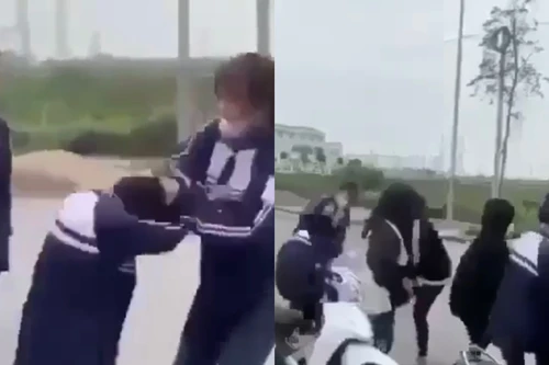 Xích mích qua mạng xã hội Facebook, hai nhóm nữ sinh THPT đánh nhau sau giờ học