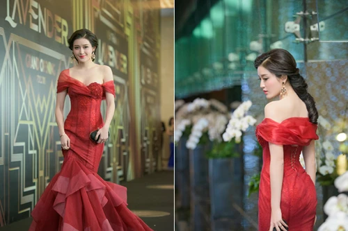 Phớt lờ giá lạnh, Á hậu Huyền My khoe vai trần và vòng 1 gợi cảm