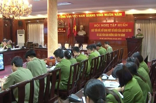 CATP.Hà Nội tập huấn về công tác đăng ký, quản lý cư trú