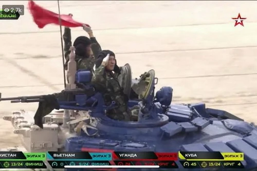 [ẢNH] Việt Nam xuất sắc giành huy chương bạc giải đua xe tăng quốc tế