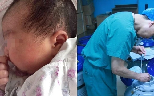 Bé ra đời từ phôi đông lạnh 18 năm 