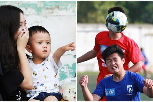 [ẢNH] Những khoảnh khắc độc đáo và đáng yêu ở giải bóng đá học sinh Hà Nội