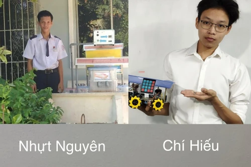 Sáng chế hữu ích mùa dịch của hai nam sinh Sóc Trăng