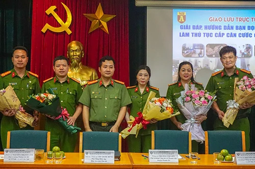 Giao lưu trực tuyến giải đáp, hướng dẫn bạn đọc An ninh Thủ đô làm thủ tục cấp Căn cước công dân gắn chip điện tử