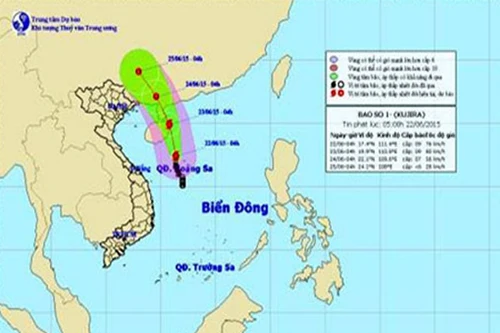 Sức gió ở vùng gần tâm bão mạnh cấp 9, giật cấp 10-11