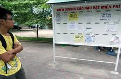 Dẹp quảng cáo rao vặt: Thiếu giải pháp căn bản 