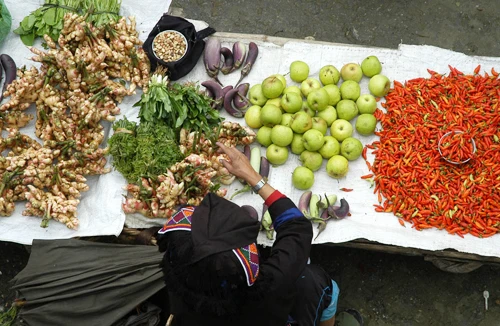 Họp chợ giữa mây trời 