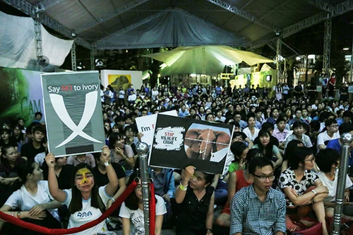 Các bạn trẻ hào hứng tham gia lễ hội "Lạc vào hoang dã"