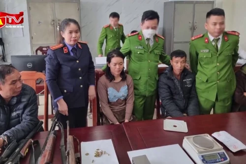 Vây bắt ổ nhóm mua bán ma túy đặc biệt nguy hiểm, thu giữ nhiều súng đạn