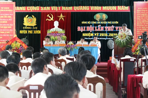 Đại hội Đảng bộ CAH Phú Xuyên nhiệm kỳ 2010- 2015