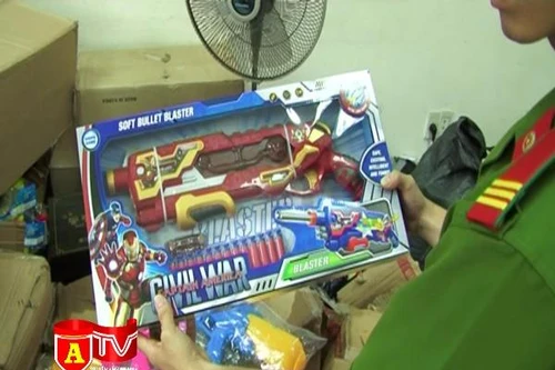 Thu giữ gần 500 khẩu súng đồ chơi trẻ em nguy hiểm