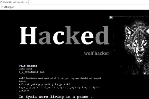 Website Liên đoàn bóng đá Việt Nam bị hacker tấn công