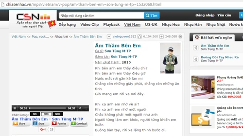 Trang nghe nhạc yeucahat.com và chiasenhac.com tiếp tục bị phản ánh vi phạm bản quyền