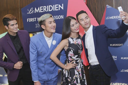 Mâu Thuỷ, Nguyễn Oanh dẫn 3 hotboy Vietnam's Next Top Model 2015 dự sự kiện