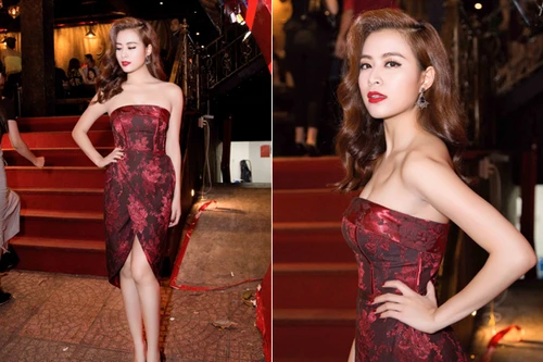 Hoàng Thùy Linh diện đầm ôm sát, xuất hiện "nóng bỏng" tại sự kiện