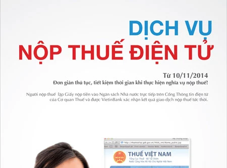 VietinBank ưu đãi phí dịch vụ nộp thuế điện tử