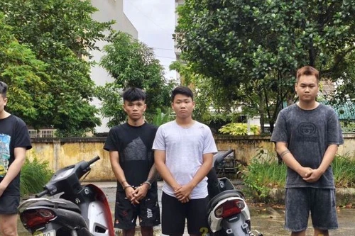 Bắt tạm giam 6 đối tượng điều khiển xe máy gây rối trật tự công cộng