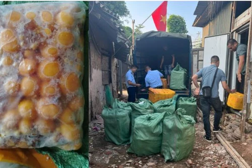  Công an Hà Nội liên tục phát hiện các vụ kinh doanh, vận chuyển 'thực phẩm bẩn'