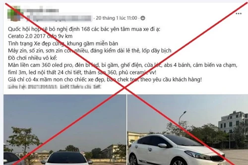 Xử phạt trường hợp đăng thông tin sai sự thật để tăng tương tác bán ô tô