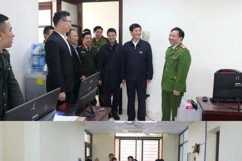 Đoàn Bộ Công an Trung Quốc tham quan, trao đổi kinh nghiệm tại Công an phường Từ Liêm