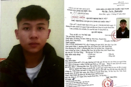 Truy nã đối tượng cố ý gây thương tích