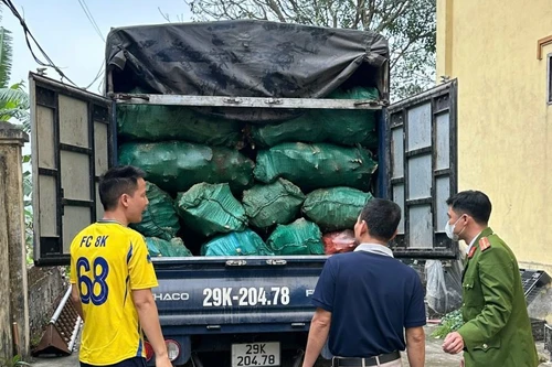 Phát hiện xe ôtô chở hơn 2,5 tấn xương động vật có dấu hiệu phân hủy