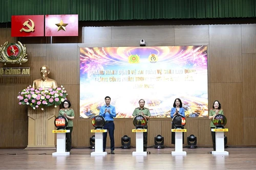 Phát động Tháng hành động về an toàn vệ sinh lao động, Tháng công nhân trong Công an nhân dân