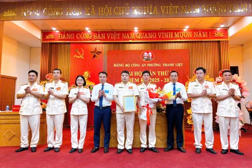 Quyết tâm xây dựng Đảng bộ Công an phường Thanh Liệt vững mạnh, hoàn thành xuất sắc các nhiệm vụ