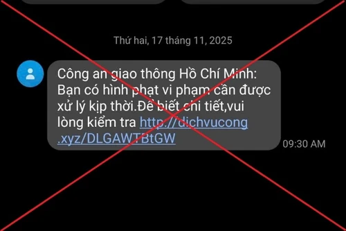 Cảnh báo tin nhắn lừa đảo thông báo “phạt nguội” của Cảnh sát giao thông