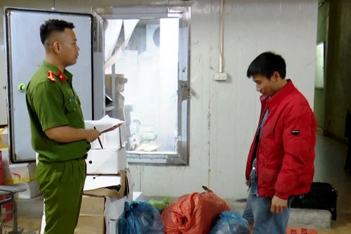 Đột kích kho lạnh chứa gần 6,5 tấn thực phẩm không có hóa đơn, nguồn gốc