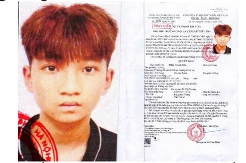 Gã trai 20 tuổi bị truy nã nguy hiểm về 2 tội danh