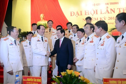 Chủ tịch nước và Thủ tướng Chính phủ dự khai mạc Đại hội Đảng bộ Công an Trung ương lần thứ VI 