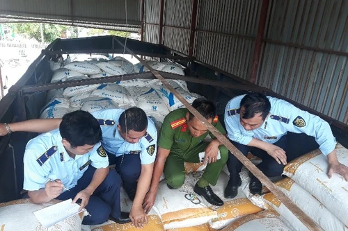 Tạm giữ gần 29 tấn đường cát Thái Lan không có hóa đơn chứng từ hợp pháp