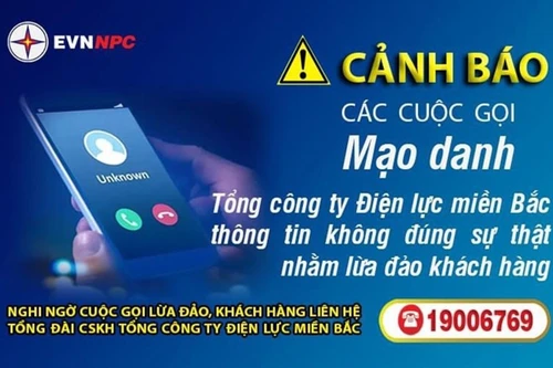 Cảnh giác với cuộc gọi Tổng công ty Điện lực “dọa” cắt điện
