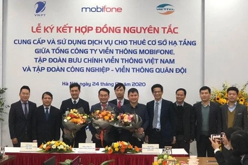 VNPT, Viettel, MobiFone cam kết dùng chung cơ sở hạ tầng