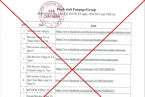 Kiến nghị xử lý 13 mạng xã hội đánh giá doanh nghiệp có dấu hiệu vi phạm