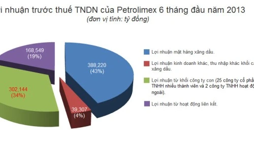 Petrolimex đạt lợi nhuận trước thuế 898 tỷ đồng