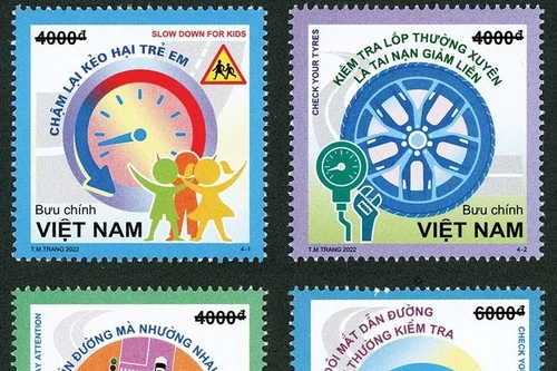 Phát hành bộ tem "An toàn giao thông đường bộ"