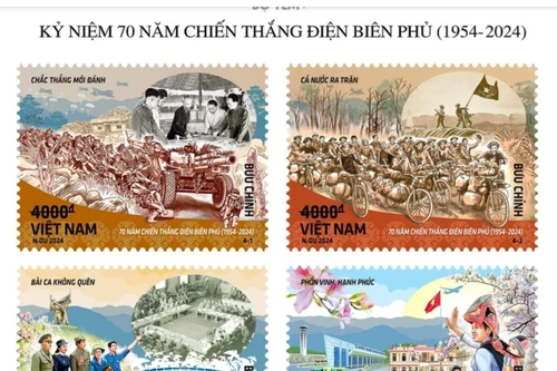 Phát hành đặc biệt bộ tem “Kỷ niệm 70 năm chiến thắng Điện Biên Phủ (1954 - 2024)”