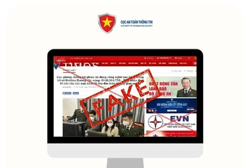 Tạo website giả mạo VTV Online để lừa đảo