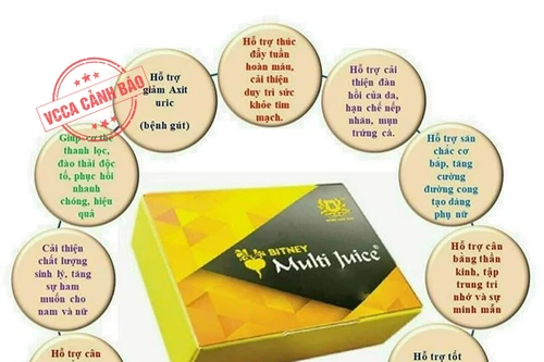 Phát hiện dấu hiệu hoạt động đa cấp trái phép liên quan đến sản phẩm MULTI JUICE và LUCENTA